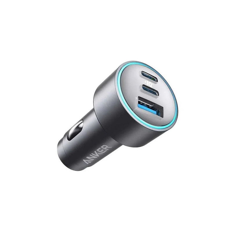 Anker 335 PowerDrive 7W 2USB-C+USB-A Car Charger - Black - شاحن
